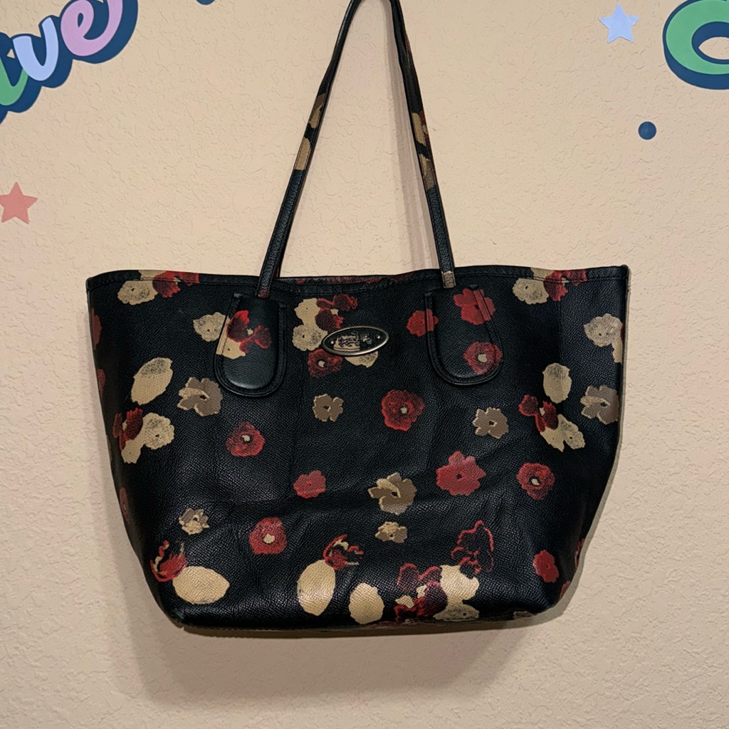 Coach Taxi Tote Floral Print